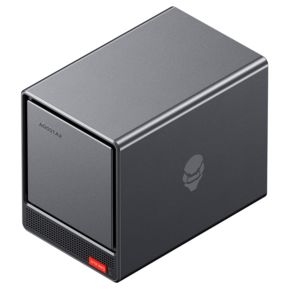 AOOSTAR WTR Pro NAS Mini PC, AMD Ryzen 7 5825U 8 Cores Max 4.5GHz, 32GB RAM 1TB SSD, HDMI+DP+Type-C Triple 4K Display, WiFi 6 Bluetooth 5.2, 2*USB3.0 2*USB2.0 2*2.5G RJ45 1*Micro SD Card Port 1*Audio Jack - EU Plug