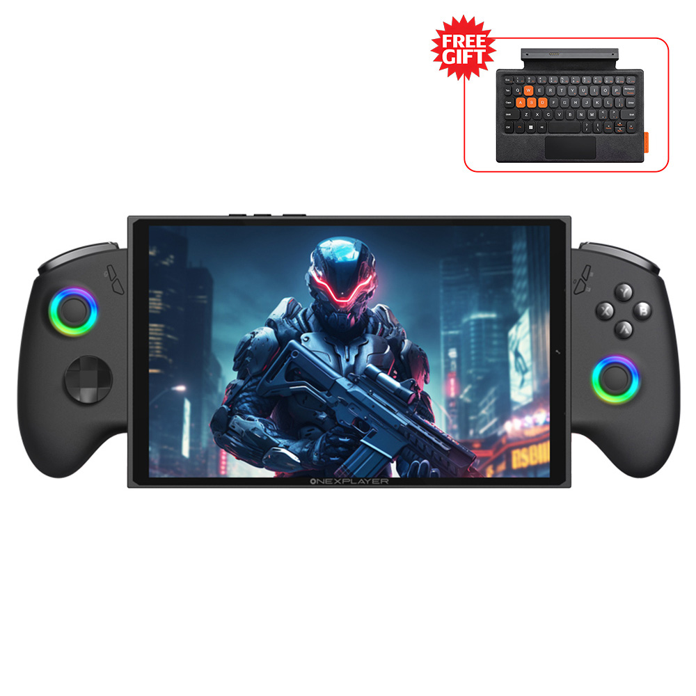 One Netbook OneXPlayer X1 Mini Handheld Gaming PC, AMD Ryzen 7 8840U 8 Cores Max 5.1GHz, 8.8'' 2560*1600 144Hz LTPS Screen, 32GB LPDDR5x 7500MHz RAM 1TB SSD, 2*USB4 1*USB3.2 1* TF Card Slot 1* Oculink 1*Audio, Harman Sound System, 65.02Wh Battery