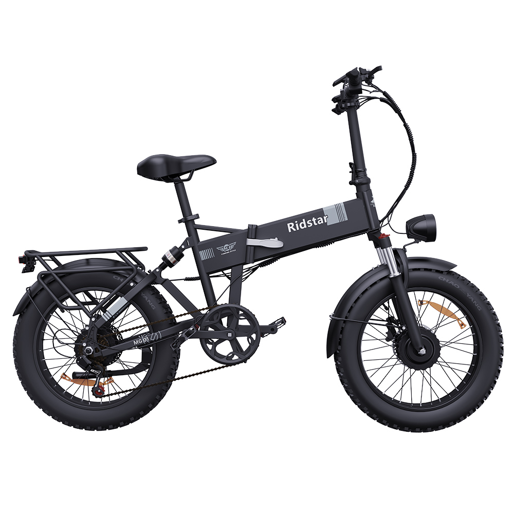 Ridstar H20 Pro Electric Bike, 1000W*2 Motor, 48V 23AH Battery, 20*4 Inch Fat Tires, 49km/h Max Speed, 112km Range, Hydraulic Disc Brake, Front and Rear Shock Absorber, Shimano 7-speed