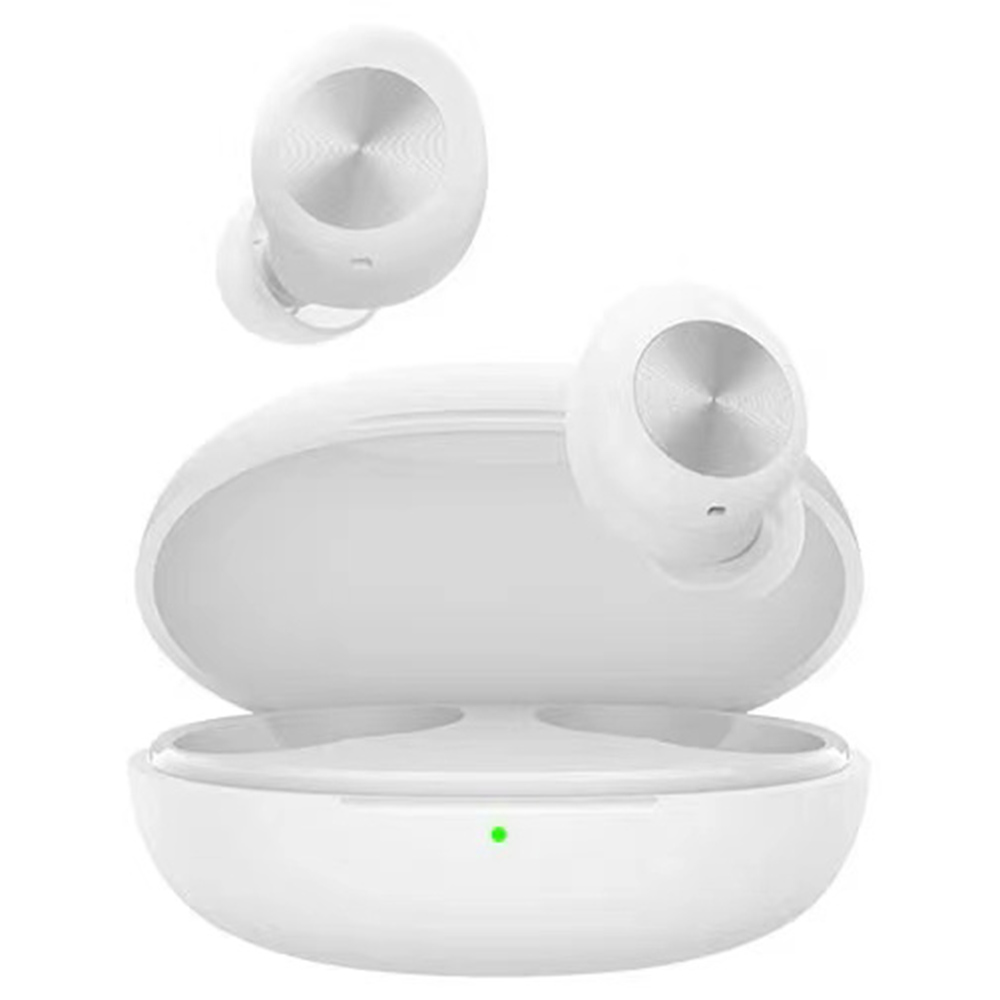 Realme DIZO GoPods D TWS Wireless Bluetooth Earbuds, Environment Noise Cancellation, Bluetooth 5.0, 20 Hours Battery Life - White