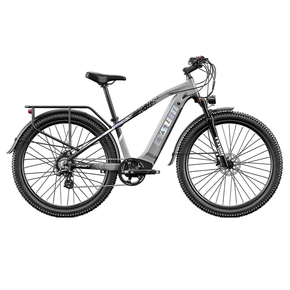 Cysum Speedy Electric Bike, 500W Motor, 48V 14AH Battery, 27.5*2.2-inch Tire, 40km/h Max Speed, 100km Range, Hydraulic Disc Brake, Suspension Fork, SHIMANO 7-speed, LCD Display