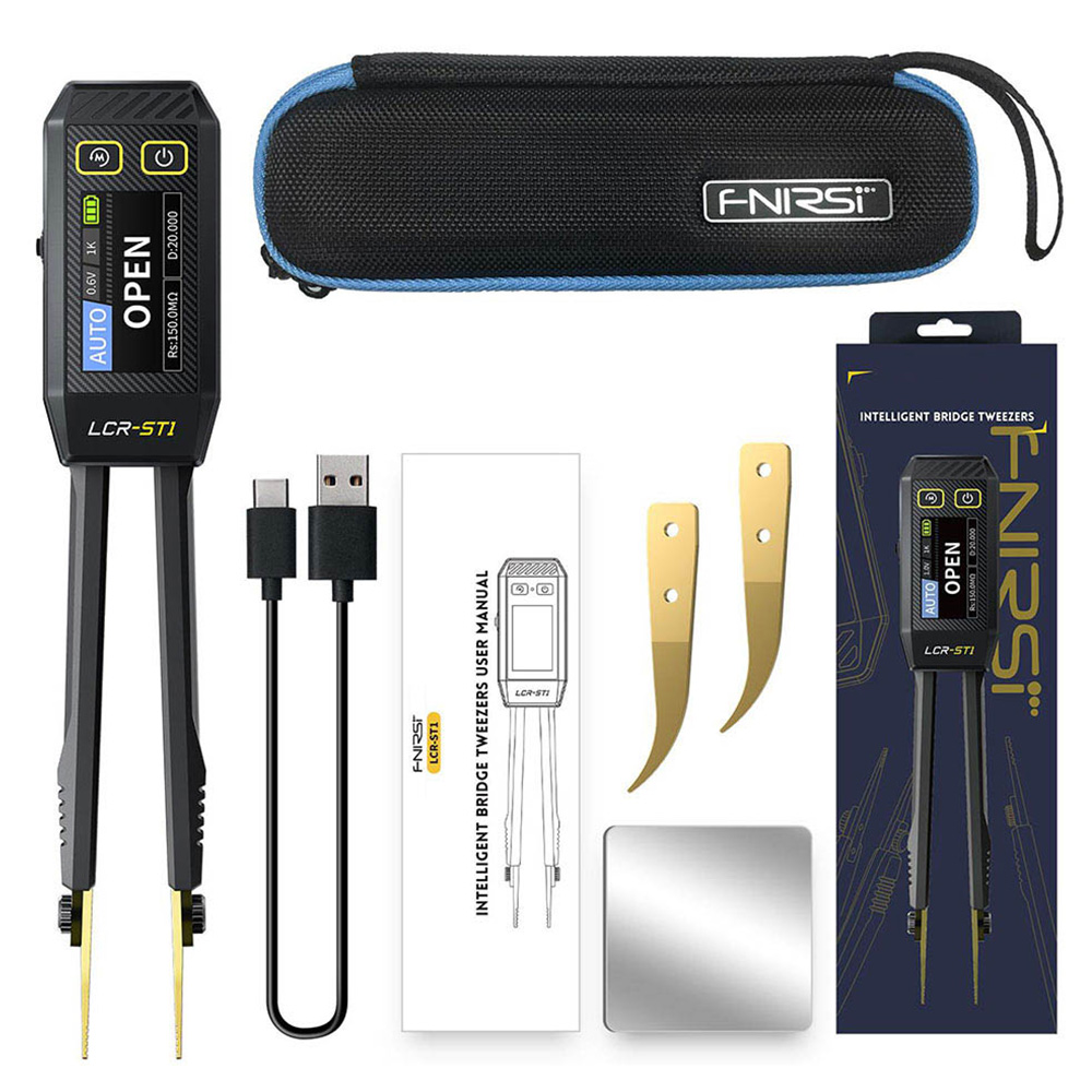 

FNIRSI LCR-ST1 Mini Smart Tweezer LCR Meter/ESR Meter