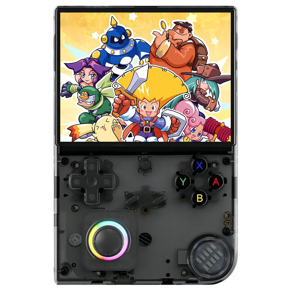 ANBERNIC RG40XXV Retro Game Console, 64GB/128GB with 13000+ games, 4.0in 640*480P IPS Screen,  1GB LPDDR4, ac WiFi for Multiplayer, Bluetooth, 30+ Emulators, Moonlight Streaming, 3200mAh Battery, 6 Hours Autonomy - Black