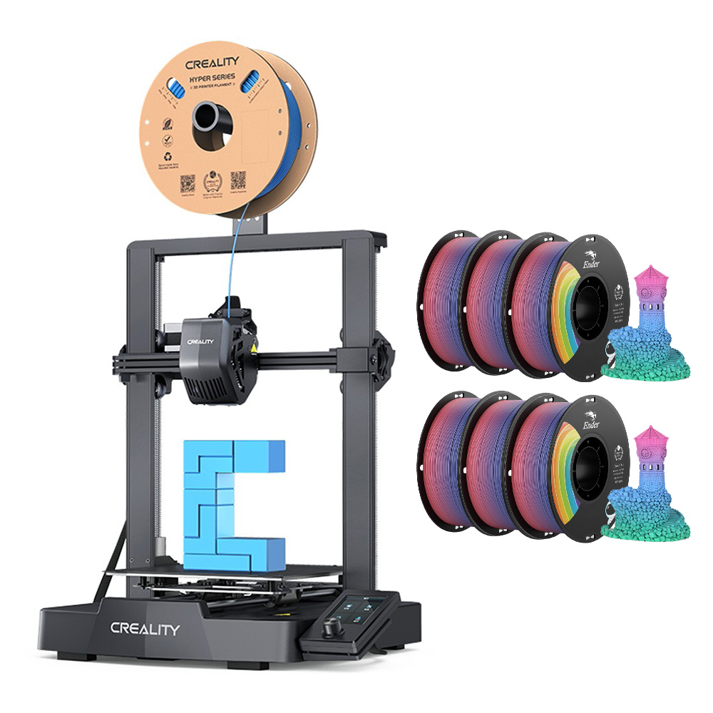 

Creality Ender-3 V3 SE 3D Printer + 6kg Creality Ender-PLA Pro (PLA+) Filament - Rainbow