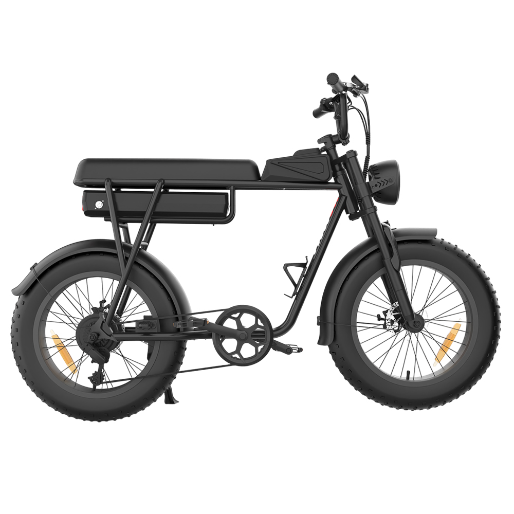 

YAMALI FXH-006 Electric Bike, 1000W Motor, 48V 20Ah Battery, 20*4'' Fat Tires, 50km/h Max Speed, 60km Range, Shimano 7 Speed, Front & Rear Mechanical Disc Brakes, Shimano 7 Speed, LCD Display - Black, Blue