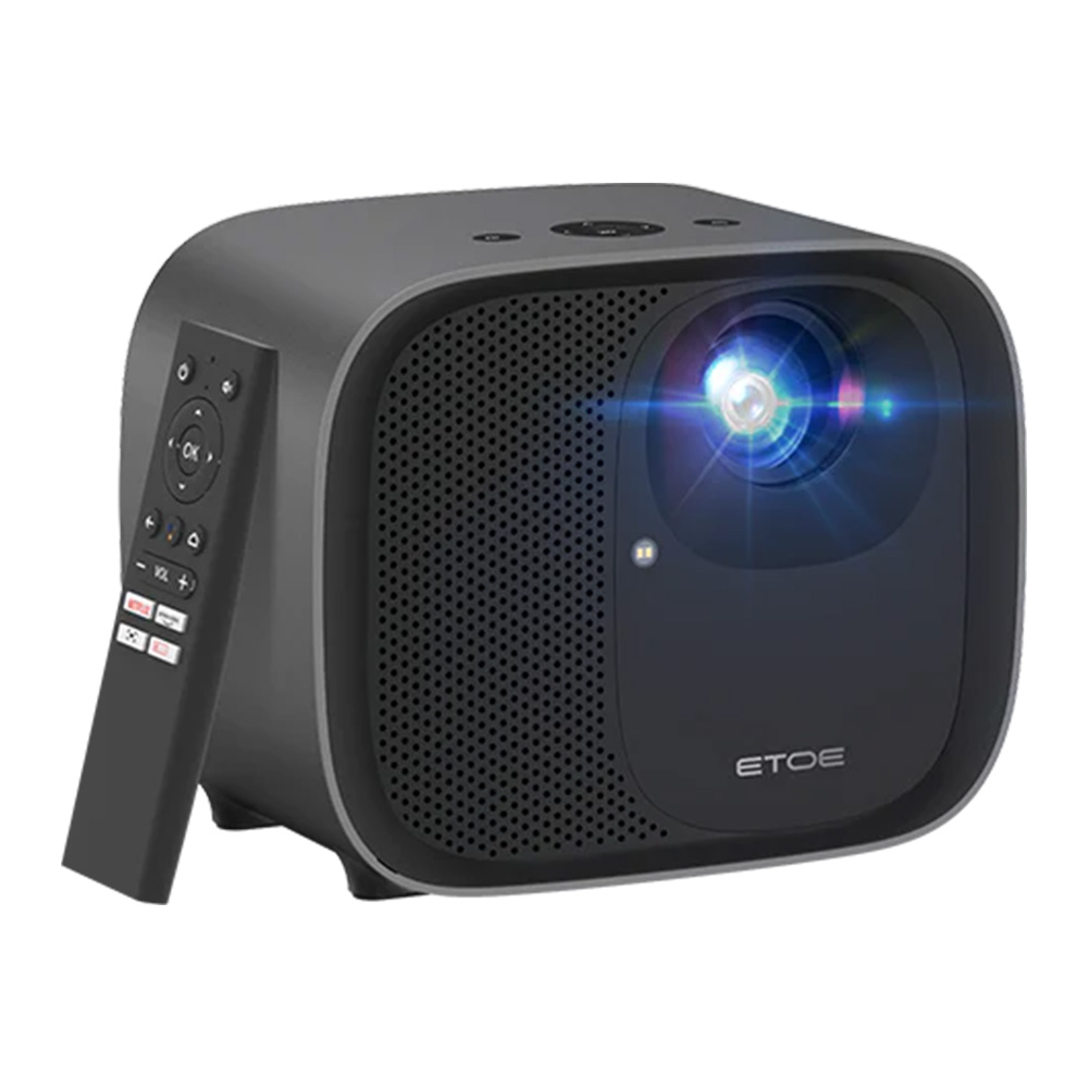 

ETOE E3 Pro Projector, 500 ANSI, Native 1080P, 4K Decoding, Android TV 11.0, Auto Focus & Keystone Correction - EU Plug