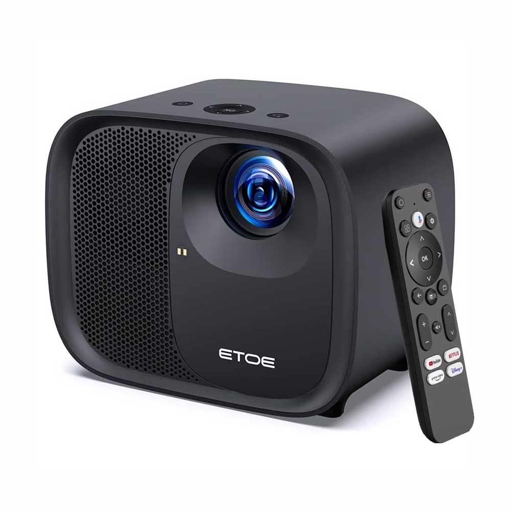 

[Netflix & Android TV Certified] ETOE E3 Pro Projector, Dolby Digital Plus, Native 1080P, 600 ANSI, Android TV 11.0, Amlogic S905, 2GB+16GB, 5G WiFi, 4K Decoding, Auto Focus & Keystone Correction, Play Store Pre-installed, Google Assistant, HDMI 2.0