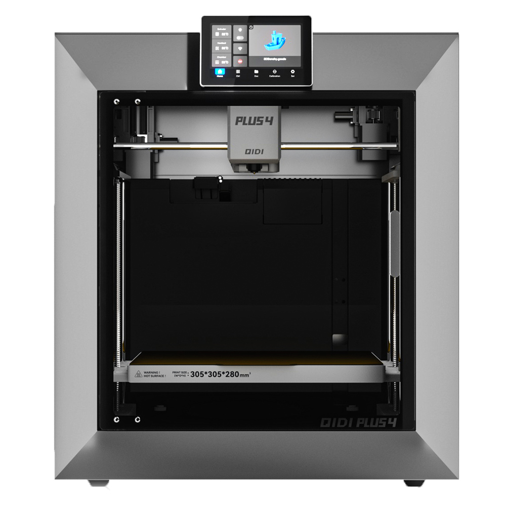 QIDI TECH PLUS4 3D Printer, 1080P Camera, 305*305*280mm, Multi-metal Composite Nozzle, New Toolhead System, Dual-layer Insulation, Air Circulation Design, Filament Runout Detection, Remote Control, Klipper V0.12.0 Version