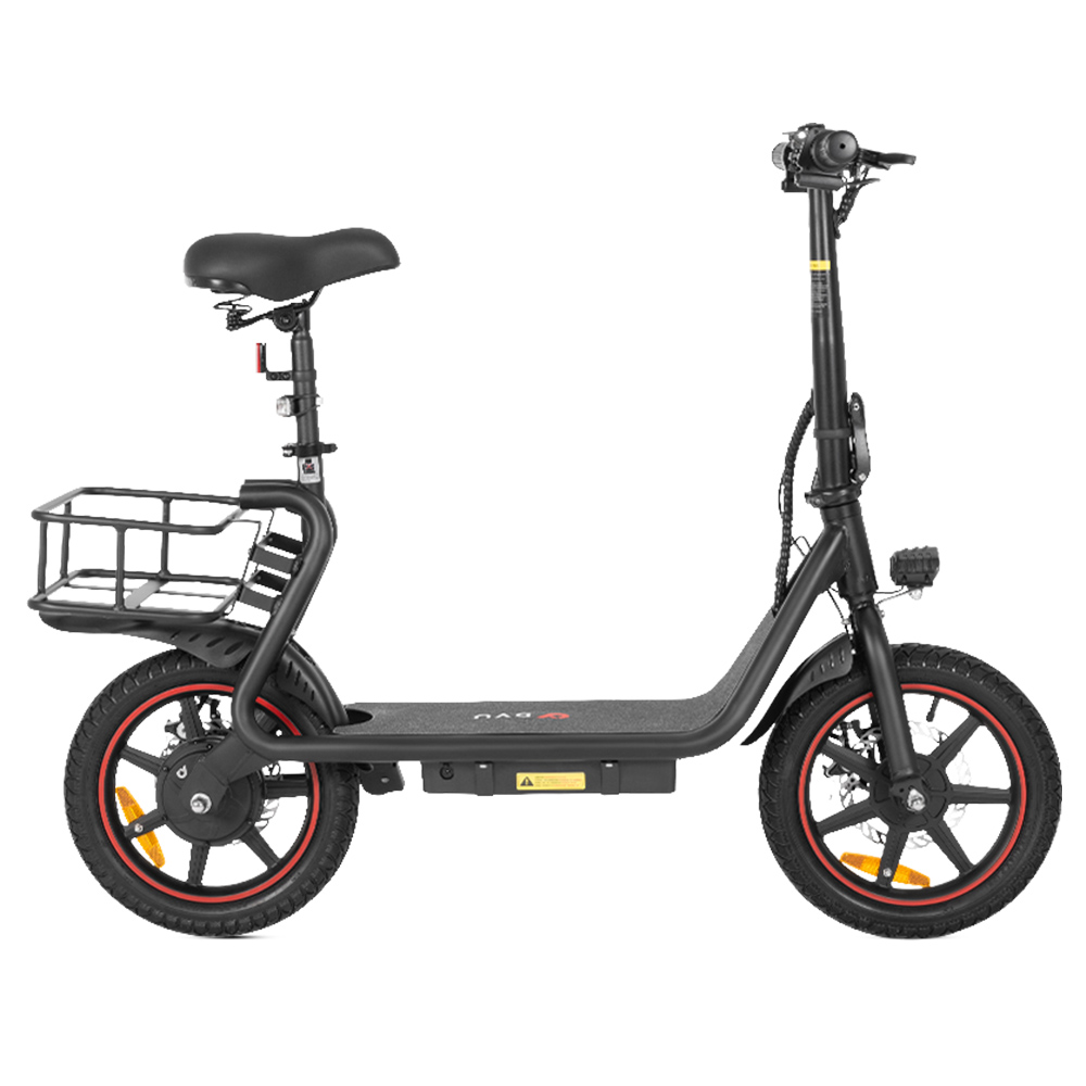 DYU C4 Folding Electric Scooter, 250W Motor, 36V 10AH Battery, 14 Inch Tires, 25km/h Max Speed, 42km Range, Front & Rear Disc Brakes