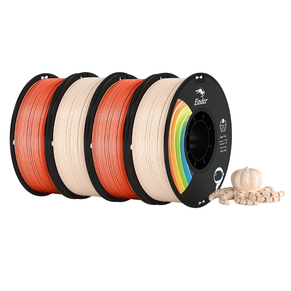 4kg ERYONE Halloween Pack Ender-PLA Pro (PLA+) Filament (2kg Orange + 2kg Beige)