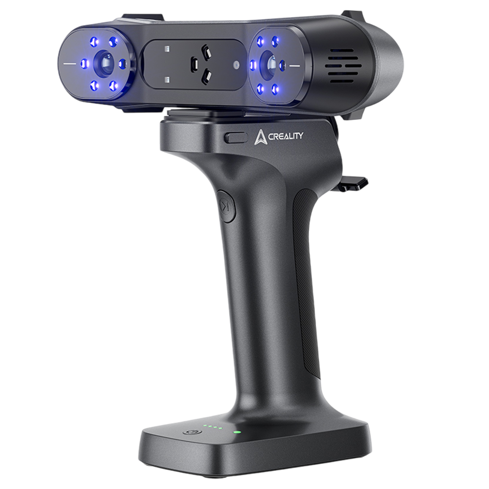 Creality RaptorX 3D Scanner, Wireless Hybrid 41-line Blue Laser & NIR, Objects Between 5-4000mm, Wireless Handle, 0.02mm Accuracy