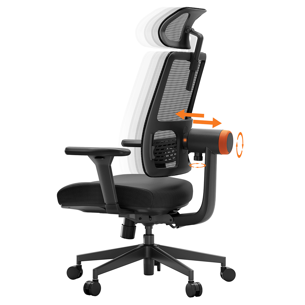 NEWTRAL MAGICH003 Ergonomic Office Chair, Auto-Following Backrest, Adaptive Lower Back Support, Adjustable Headrest