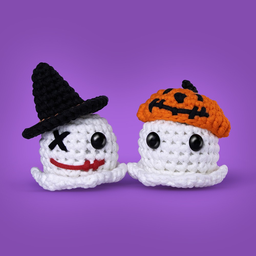 NestledCrafts Halloween Crochet Kit for Beginners Grim