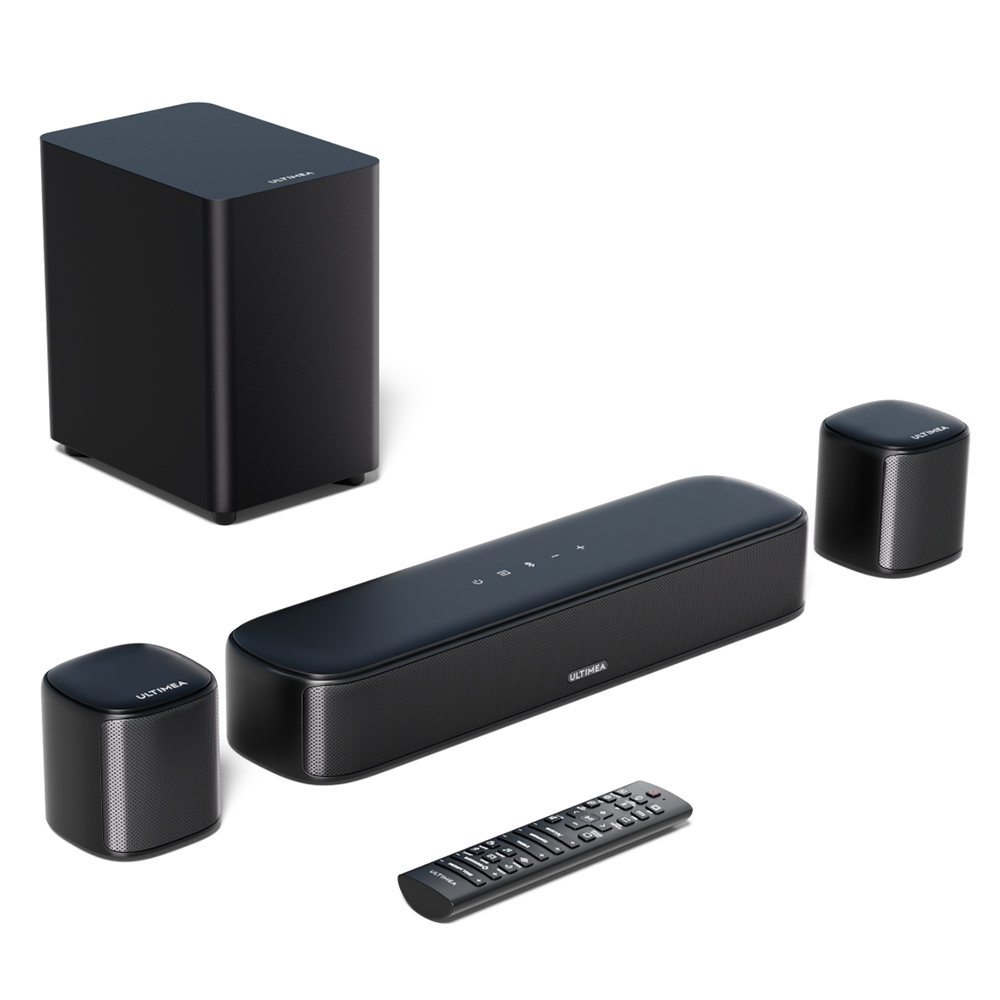 Ultimea Aura A30 Soundbar Subwoofer Speaker Kit, 5.1 Channel, App Control, 10 Bands Equalizer Settings, 121 Preset EQ Matrices