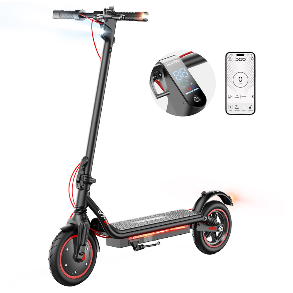 iScooter W7 Electric Scooter, 350W Motor, 42V 7.8AH Battery, 8.5-inch Tire, 35km/h Max Speed, 30km Range, Disc Brake, Dual Shock Absorption, APP Control