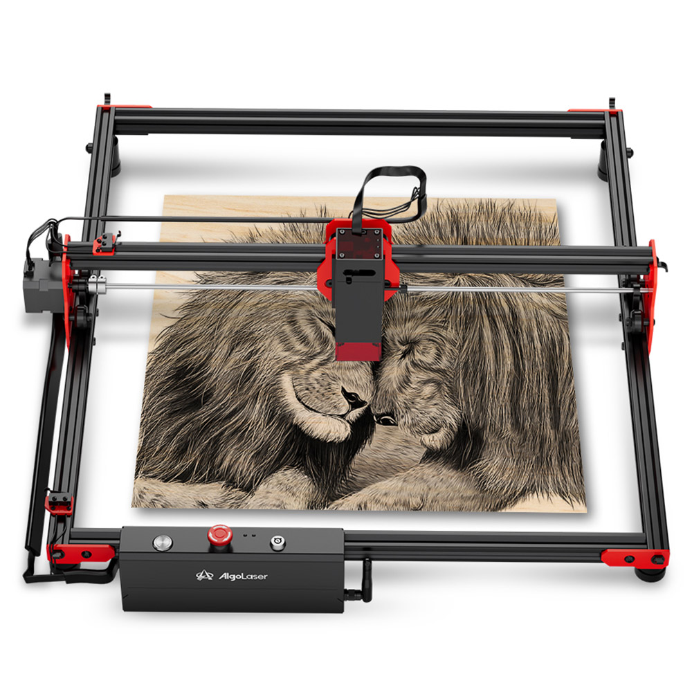 AlgoLaser DIY KIT 5W Laser Engraver,12,000mm/min Engraving Speed, 2.4G WiFi, 400*400mm (157.5*157.5inch)