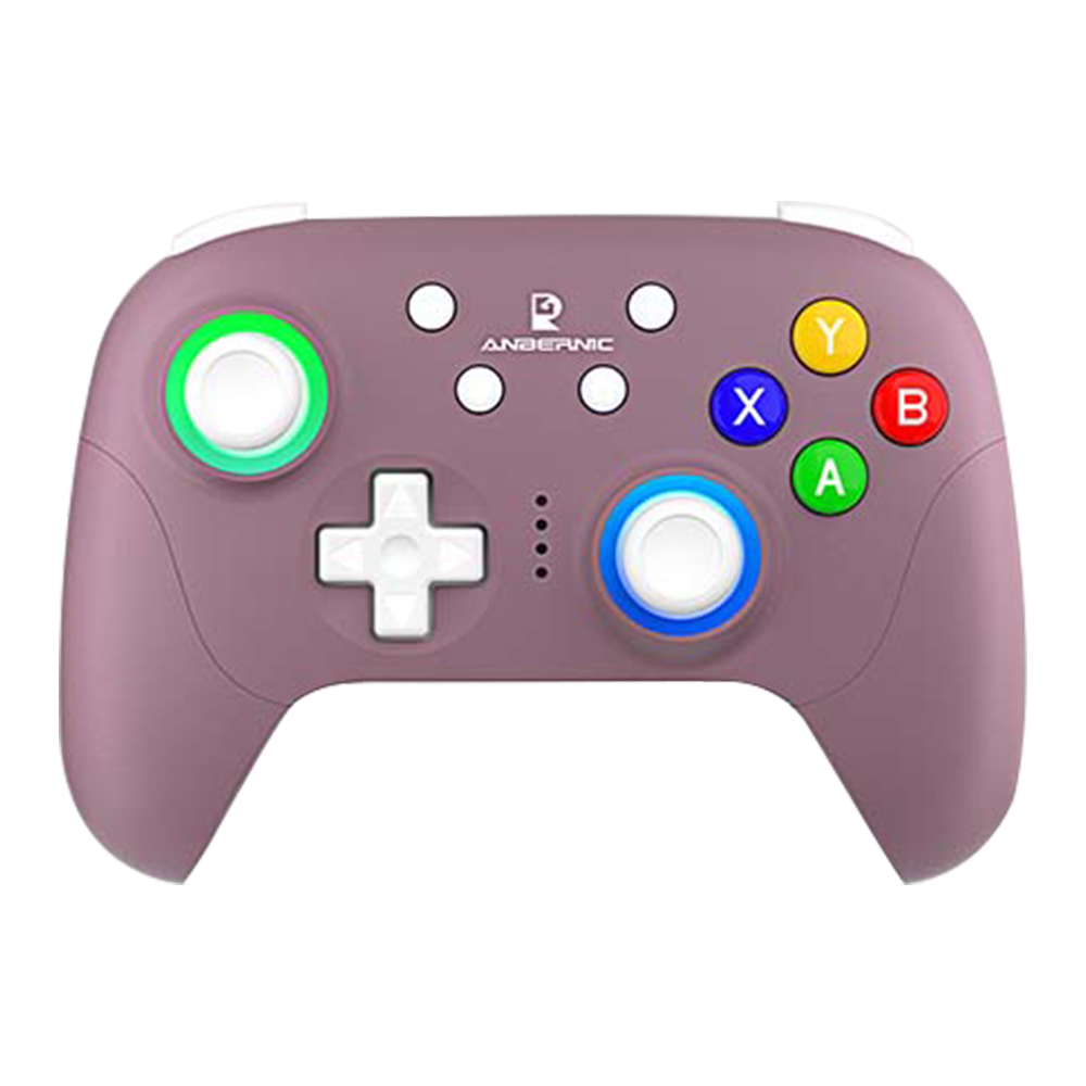 ANBERNIC RG P01 Game Controller, Hall Effect Triggers & Joystick, Six-axis Gyroscope, Bluetooth/2.4G Wireless/ Wired Connection, 9 Hours Autonomy, Compatible with PC, Switch, Android, iOS, Steam - Radiant Purple