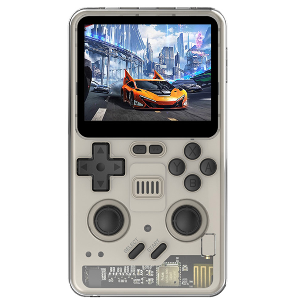 

Powkiddy RGB20 Pro Handheld Game Console, Open Source Linux, 3.2-inch 1024*768 IPS Screen, 16GB + 128GB TF Card, Built-in Cavity Speaker, 6 Hours Autonomy, 64-bit 3D Simulators, HD Output - Grey, Gray