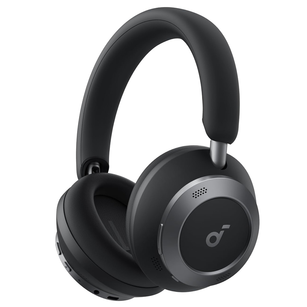 

Anker Soundcore Space One Pro Headphones, Adaptive ANC, 40 Hours Playtime (ANC on), Hi-Res Wireless Audio, Ultra-Fast Charging - Black