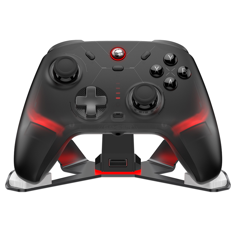 

GameSir Cyclone 2 Game Controller with Charging Dock, Tri-mode Connection, Compatible with PC / Steam / Android / iOS / Switch, Mag-Res TMR Sticks, 3 Trigger Modes, Rumble Motors, RGB Lights - Black, Bundle Edition