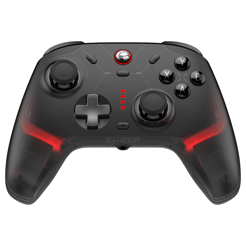 GameSir Cyclone 2 Game Controller, Tri-mode Connection, Compatible with PC / Steam / Android / iOS / Switch, Mag-Res TMR Sticks, 3 Trigger Modes, Rumble Motors, RGB Lights - Black, Standard Edition