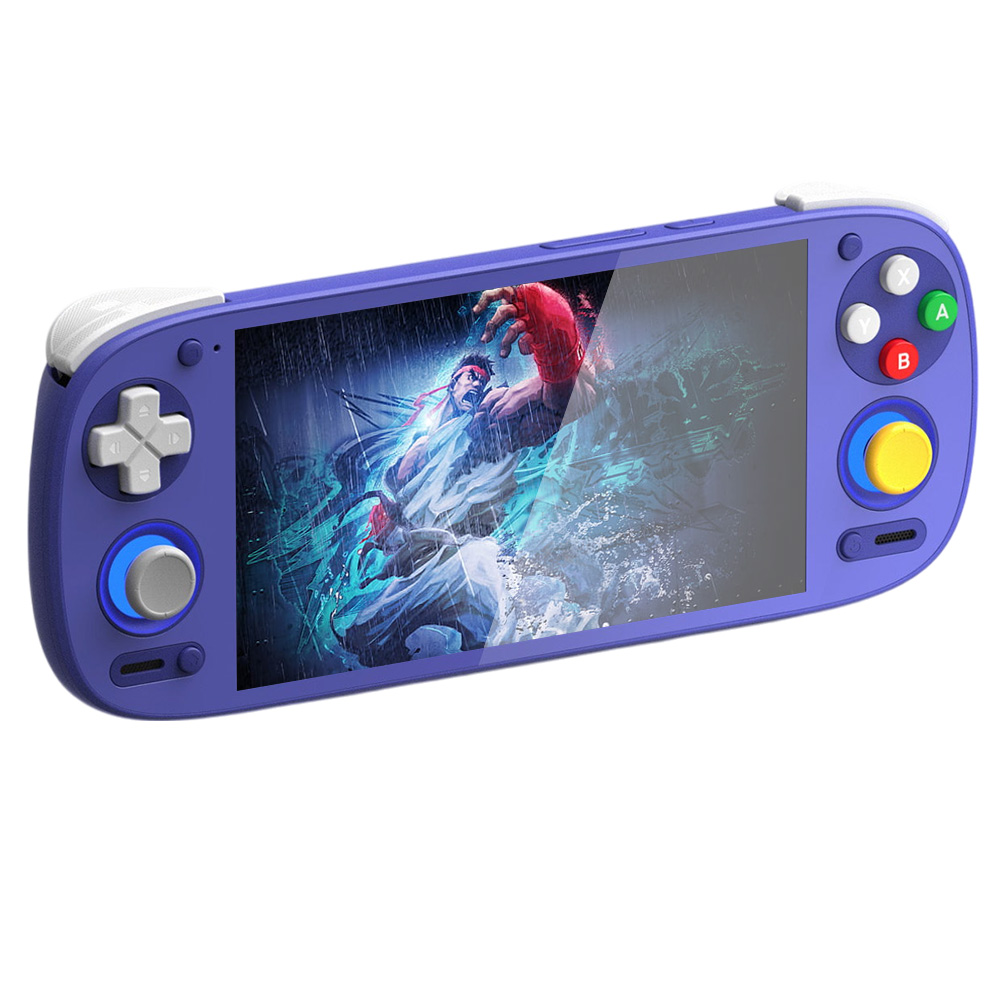 Retroid Pocket 5 Game Console, Android 13, 5.5-inch 1080p AMOLED Screen, 8GB LPDDR4x RAM 128GB UFS 3.1 Storage, WiFi 6 Bluetooth 5.1, 5000mAh Battery - Purple