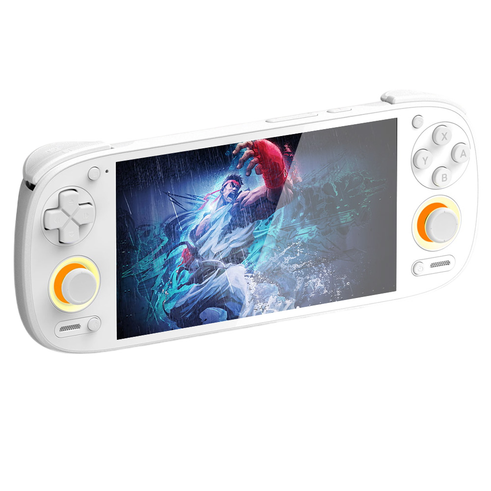 Retroid Pocket 5 Game Console, Android 13, 5.5-inch 1080p AMOLED Screen, 8GB LPDDR4x RAM 128GB UFS 3.1 Storage, WiFi 6 Bluetooth 5.1, 5000mAh Battery - White