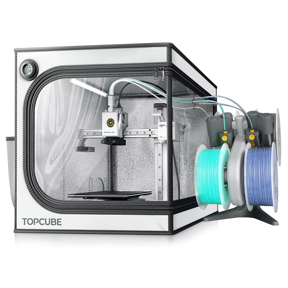 TopCube 460x460x550mm 3D Printer Enclosure with LED Light for Bambu Lab A1 Mini