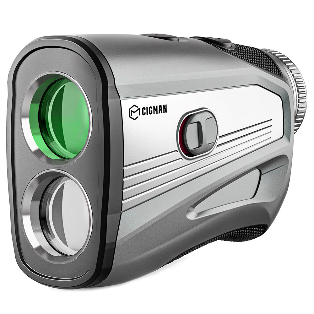 CIGMAN CT-1000 1200 Yards Golf Rangefinder, Continuous Scan, Flag Pole Lock Vibration, 7X Magnification, 750mAh Large Battery