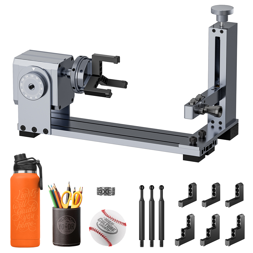 

LONGER Laser Rotary Chuck for Nano/ Nano Pro, with 3 Sets of Jaws, 180° Rotation Adjustment