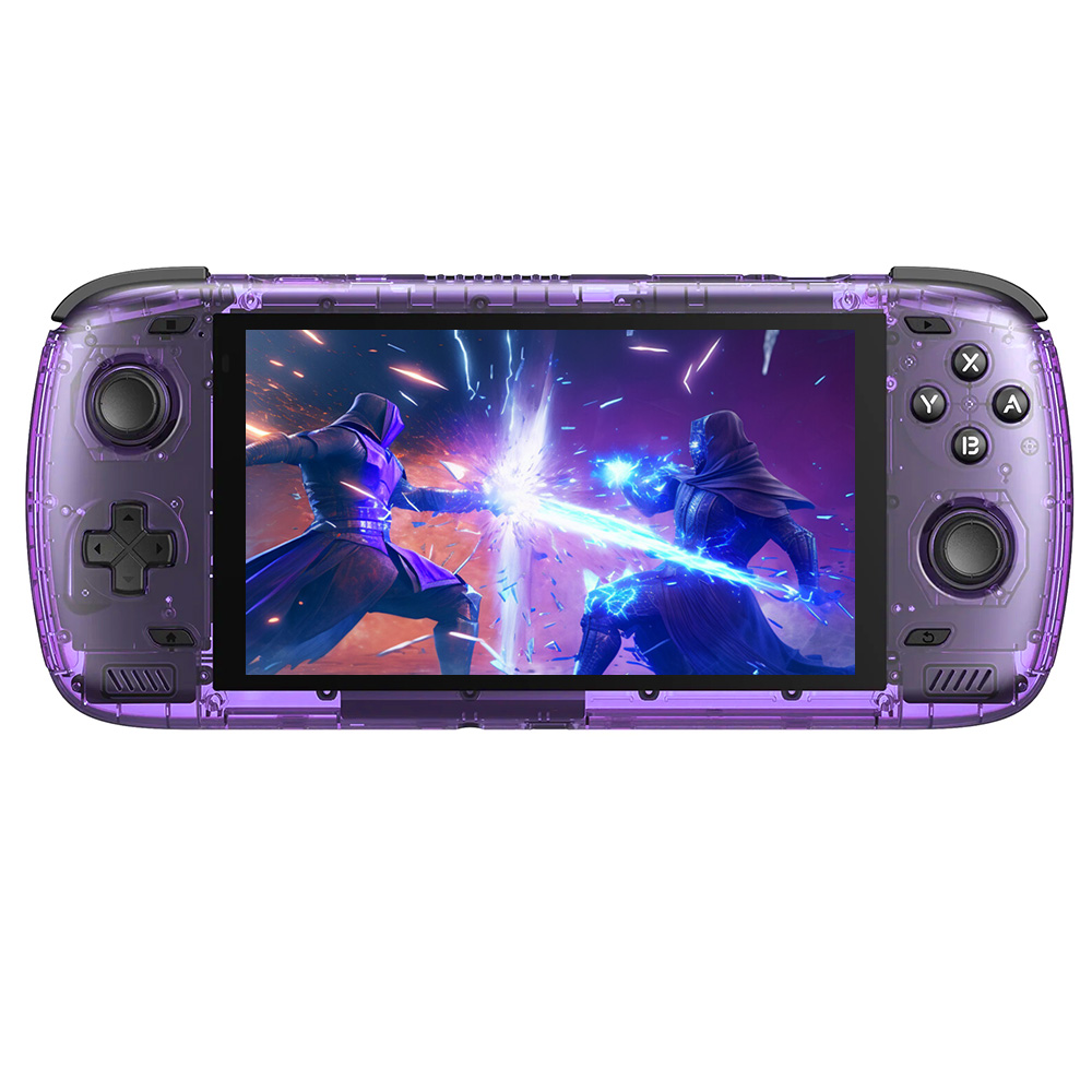 AYN Odin 2 Handheld Game Console, Snapdragon 8Gen2 CPU, Android 13, 1080p 6-inch Touchscreen, 8000mAh Battery, 12GB LPDDR5x RAM 256GB UFS4.0 Storage, WiFi 7 Bluetooth 5.3 - Clear Purple