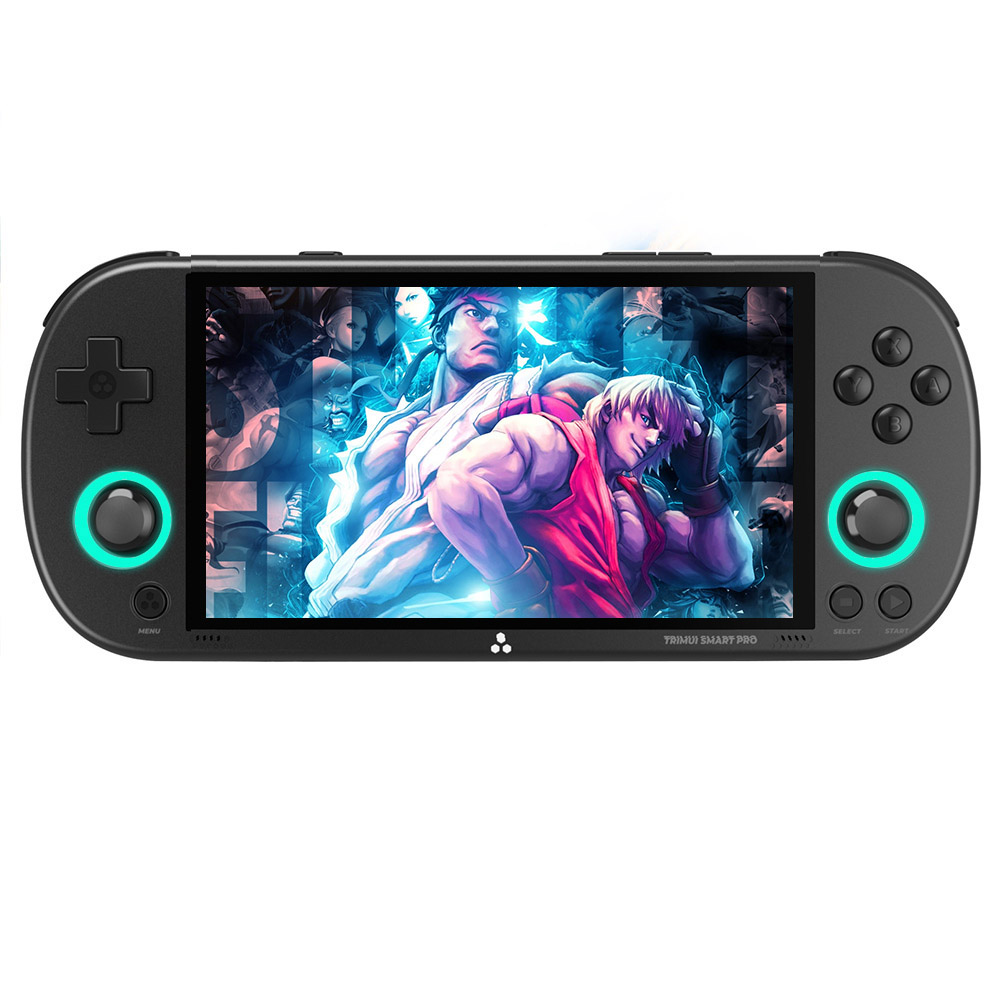 

TRIMUI Smart Pro Gaming Handheld with 64GB TF Card, 12676 Games, 4.96in 720P IPS Screen, Linux OS, 1GB RAM/8GB Storage, 5 Hours Playtime - Black