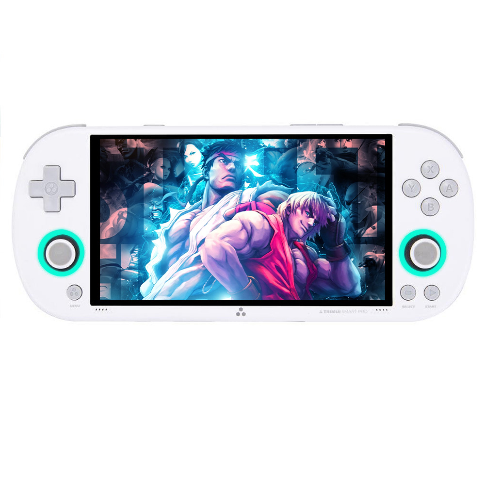 

TRIMUI Smart Pro Gaming Handheld with 64GB TF Card, 12676 Games, 4.96in 720P IPS Screen, Linux OS, 1GB RAM/8GB Storage, 5 Hours Playtime - White