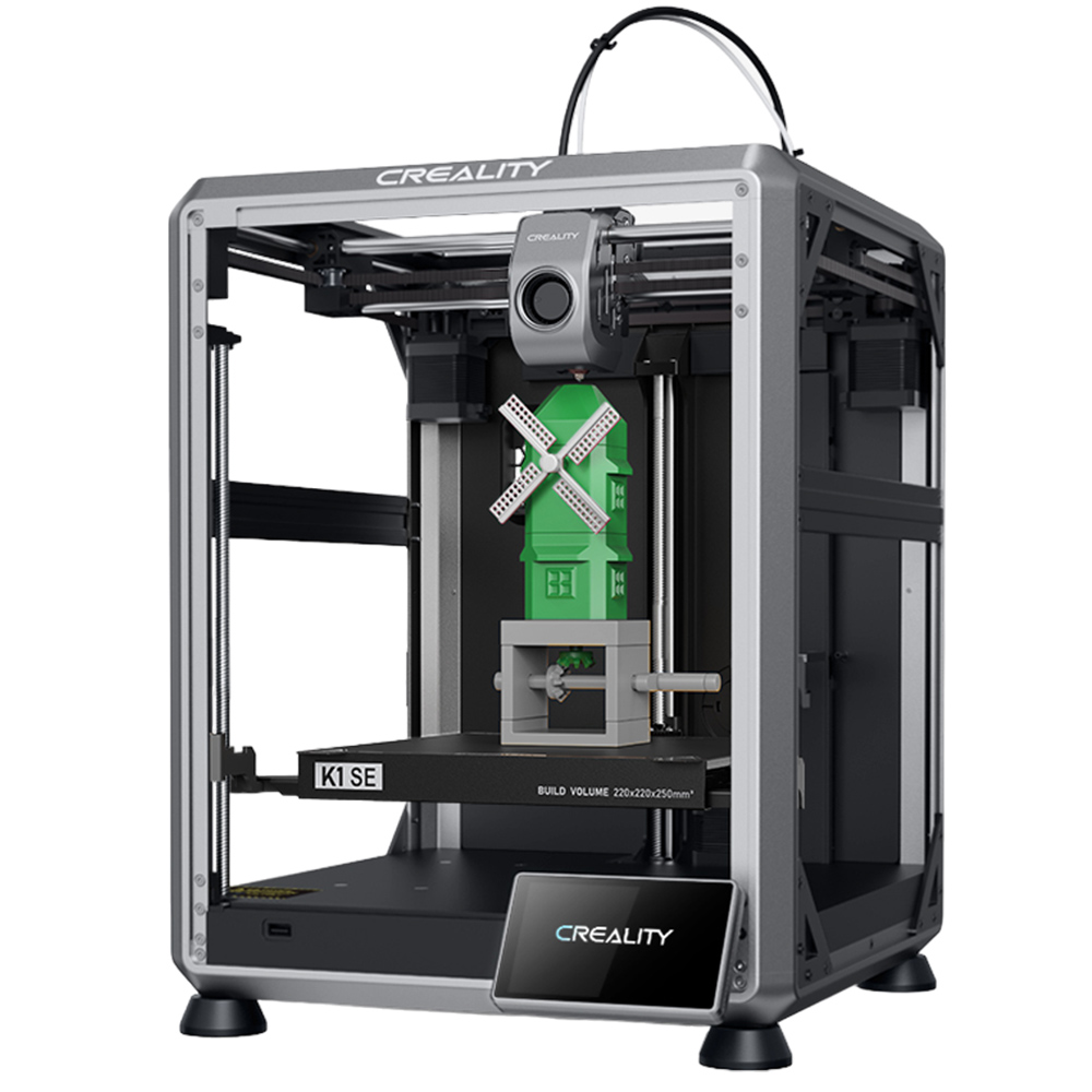 

Creality K1 SE 3D Printer, 600mm/s Printing Speed, Tri-metal Nozzle, Auto Leveling, CoreXY System, 4.3inch Color Touch Screen, 220*220*250mm