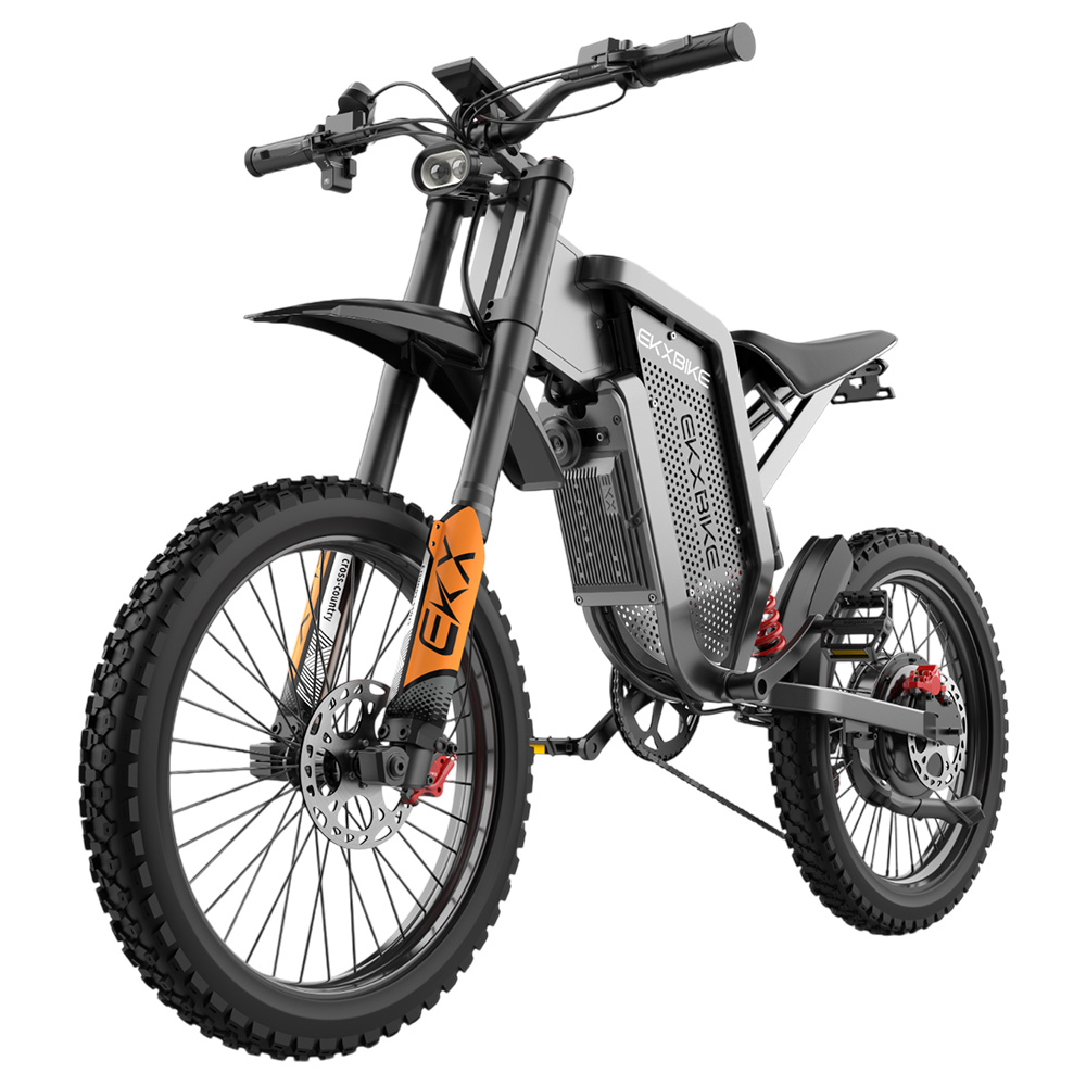 EKXBIKE X21 Max Electric Bike, 3000W Motor, 60V 30AH Battery, 19*2 inch MTB Tire, 85km/h Max Speed, 90km Range, Hydraulic Brakes, Hydraulic Shock Absorber, Shimano 7-speed, LCD Display