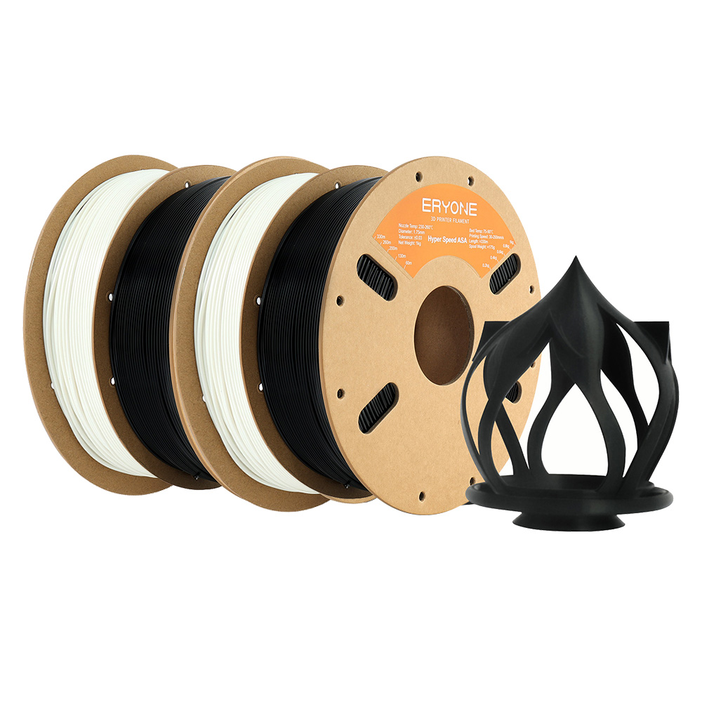 

4kg ERYONE High-Speed ASA Filament (2kg Black + 2kg White), Mix color