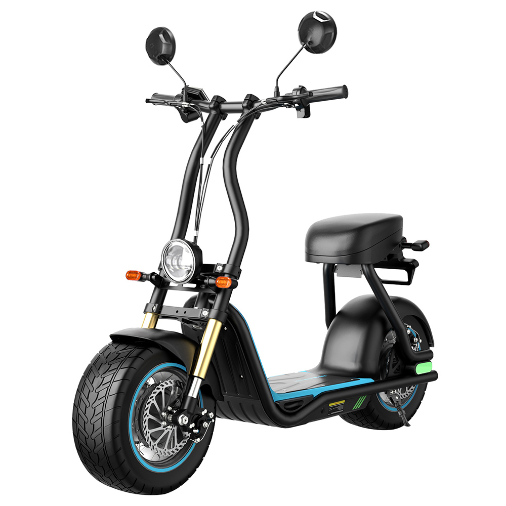 

Honeywhale M5 Max Electric Scooter with Seat, 14″ Rubber Pneumatic Tires, 1000W High Power Motor, 13Ah Battery, 40km/h Max Speed, 40km Max Range, Disc Brake