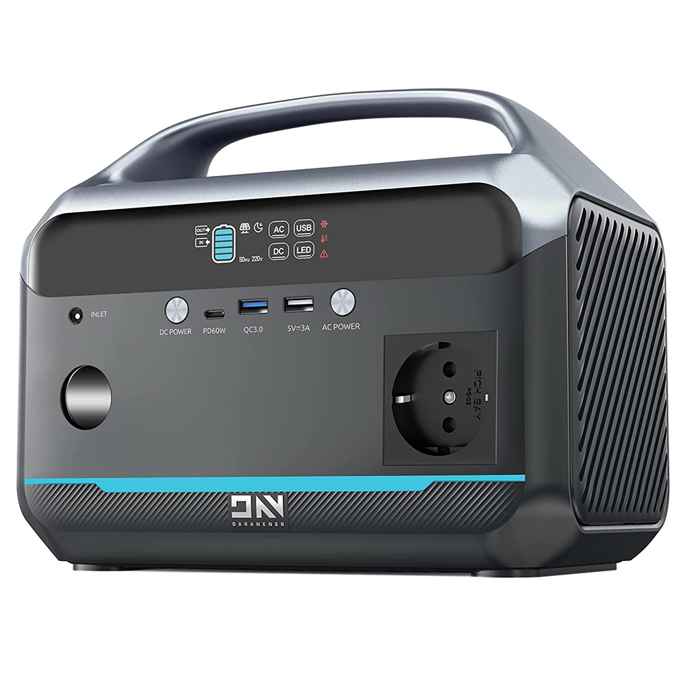 

DaranEner NEO300 Portable Power Station, 300W 268.8Wh LiFePO4 Battery, USB-C PD60W, Black