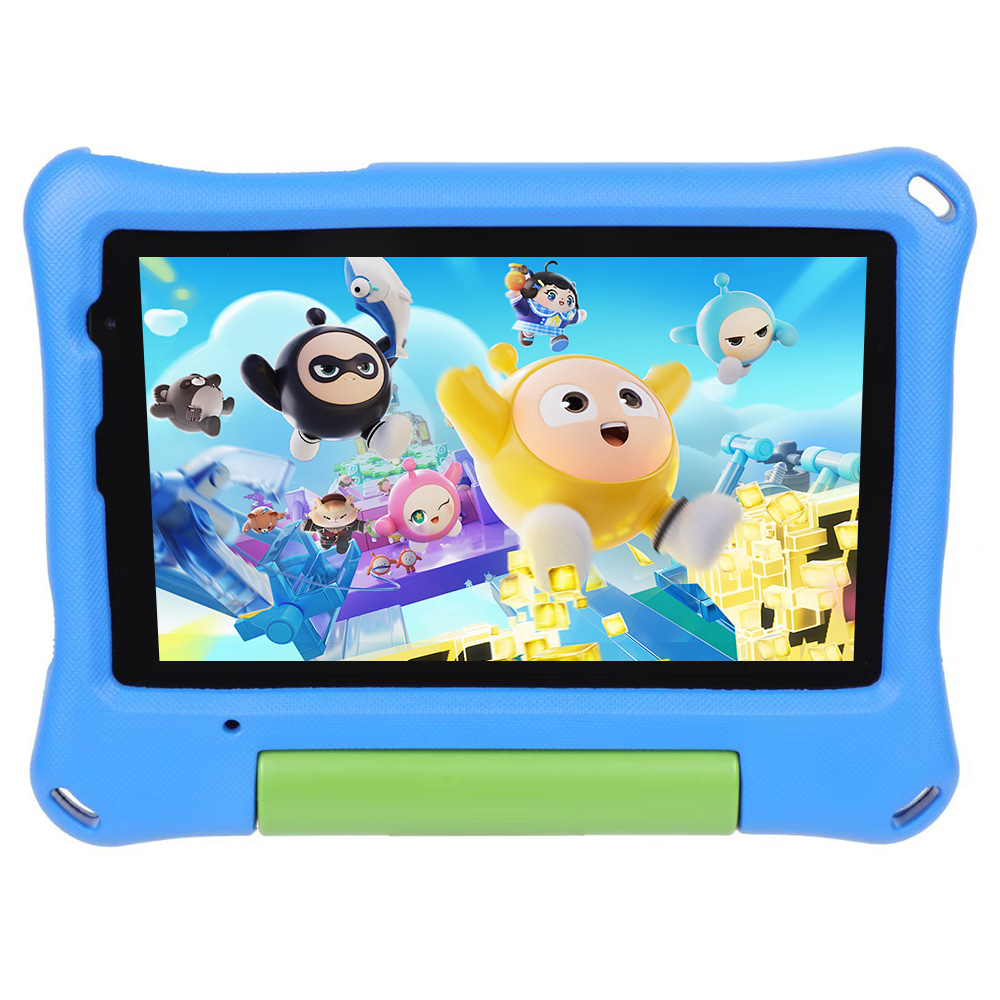 G-tab T7 Kids Tablet, 7 inch 1024*600 IPS Screen, Android 14, 1.5GHz Quad-core CPU, 4GB RAM (2GB +2GB Expansion) 64GB ROM,  2.4/5GHz WiFi, 3000mAh Battery, 2MP+2MP Camera - Blue