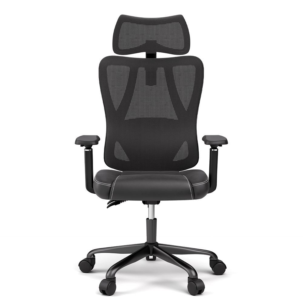 

ACGAM CG-5455M Ergonomic Gaming Office Chair, PVC Seat Cushion, Adjustable Armrest & Headrest, 4D Lumbar Support, Synchro Reclining Backrest