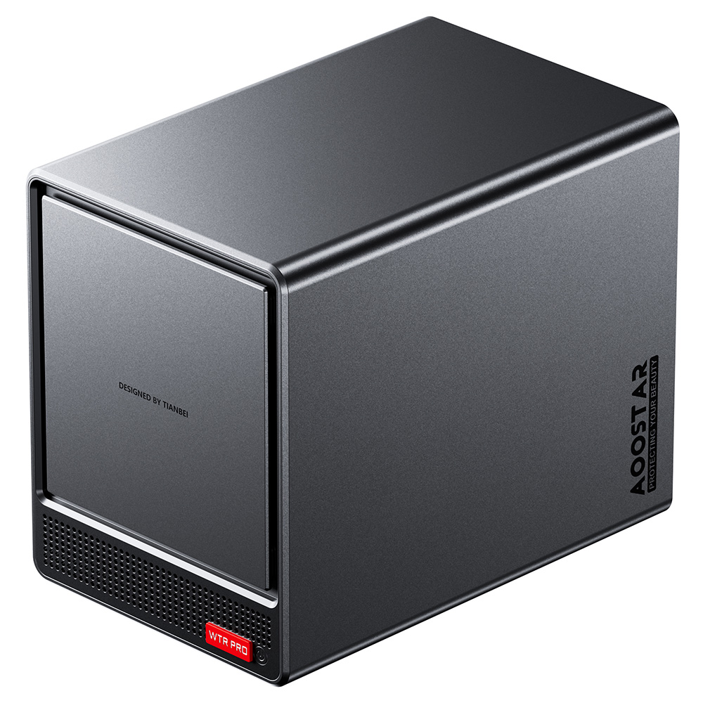 

AOOSTAR WTR Pro NAS Mini PC, Intel N150 4 Cores Max 3.6GHz, 16GB RAM 512GB SSD, HDMI+DP+Type-C Triple 4K Display, 2*USB3.0, 2*USB2.0, 2*2.5G RJ45, 1*Micro SD Card, 1*Audio Jack - EU Plug