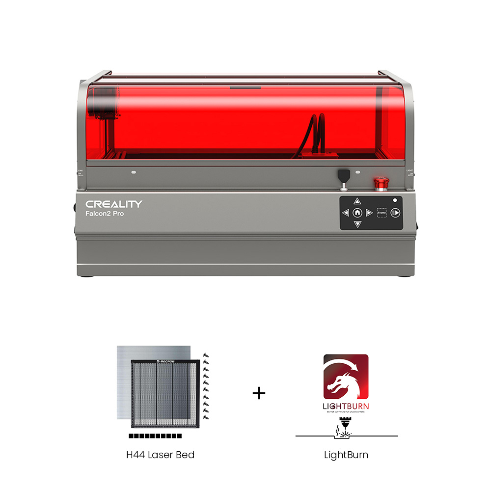 Creality Falcon2 Pro 40W Laser + H44 Laser Bed + 1 Year LightBurn License