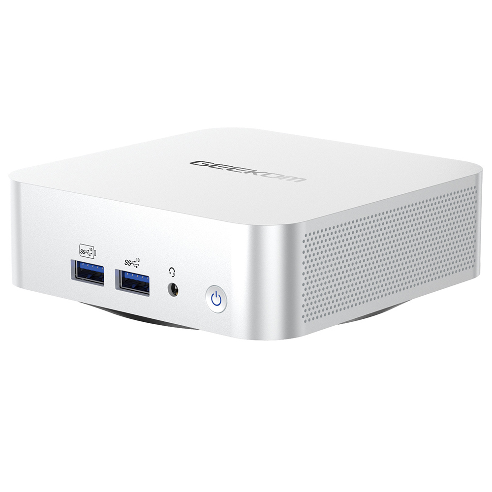 

GEEKOM A6 Mini PC, AMD Ryzen 7 6800H 8 Core Max 4.7GHz, 32GB RAM 1TB SSD, 2*HDMI + 2*USB4.0 4K Quad Display, WiFi 6E Bluetooth 5.2, 3*USB3.2 Type-A, 1*USB2.0, 1*SD Card Reader, 1*2.5G RJ45, 1*Headphone Jack