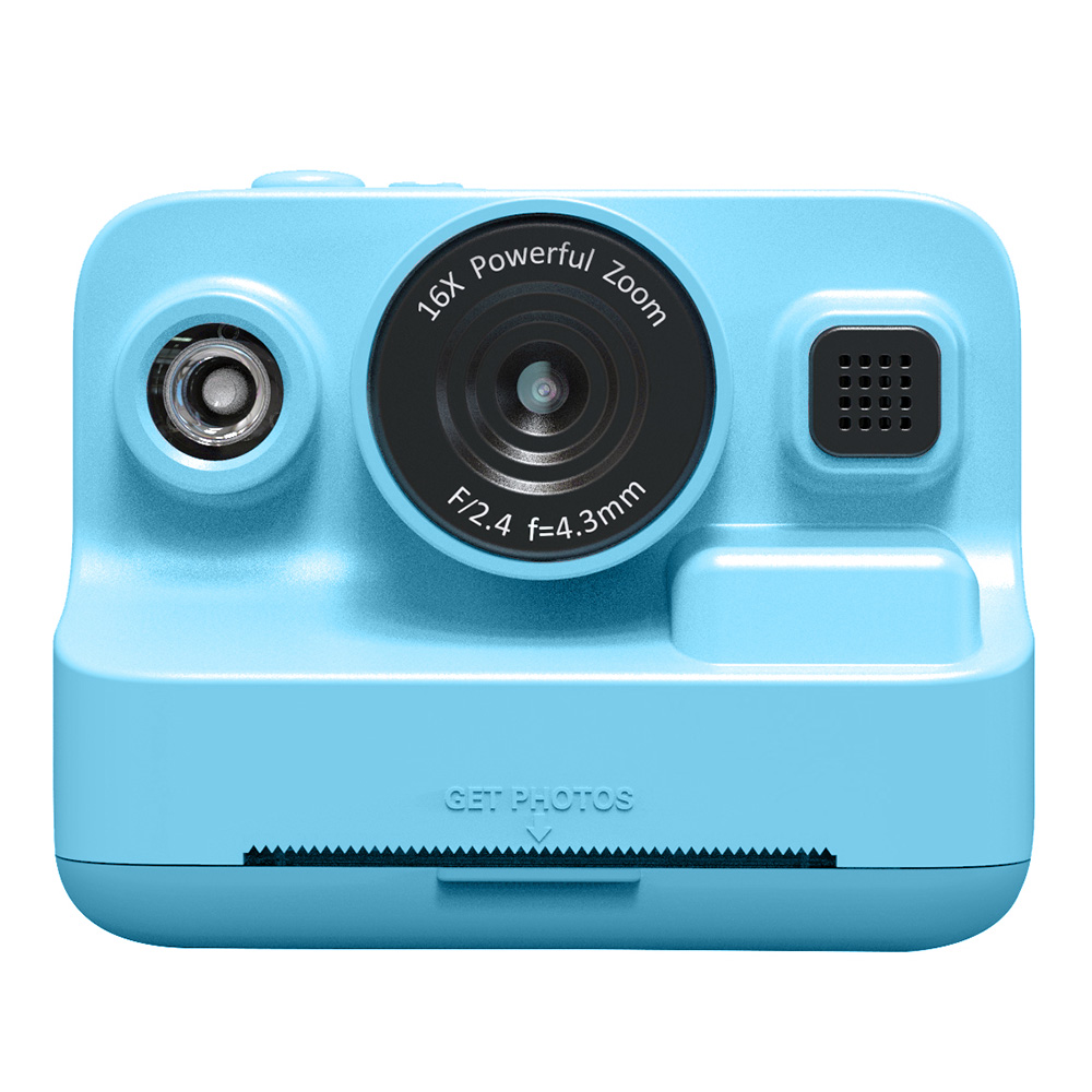 Hunkstar HC200 Instant Print Camera for Kids, with 32GB SD Card, Birthday Gifts for Girls Boys Age 3-12, HD Digital Video Cameras, Portable Toy, Blue