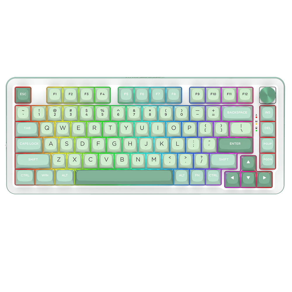 

Redragon K681MG-RGB-PRO 81-key Tri-mode Mechanical Keyboard, Green