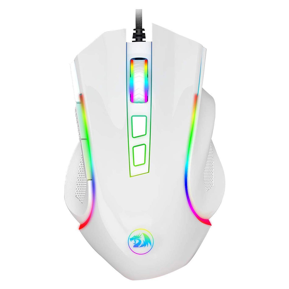 Redragon M602AW-RGB Griffin RGB Gaming Mouse RGB Spectrum Backlit Ergonomic Mouse with 7 Programmable 7200DPI