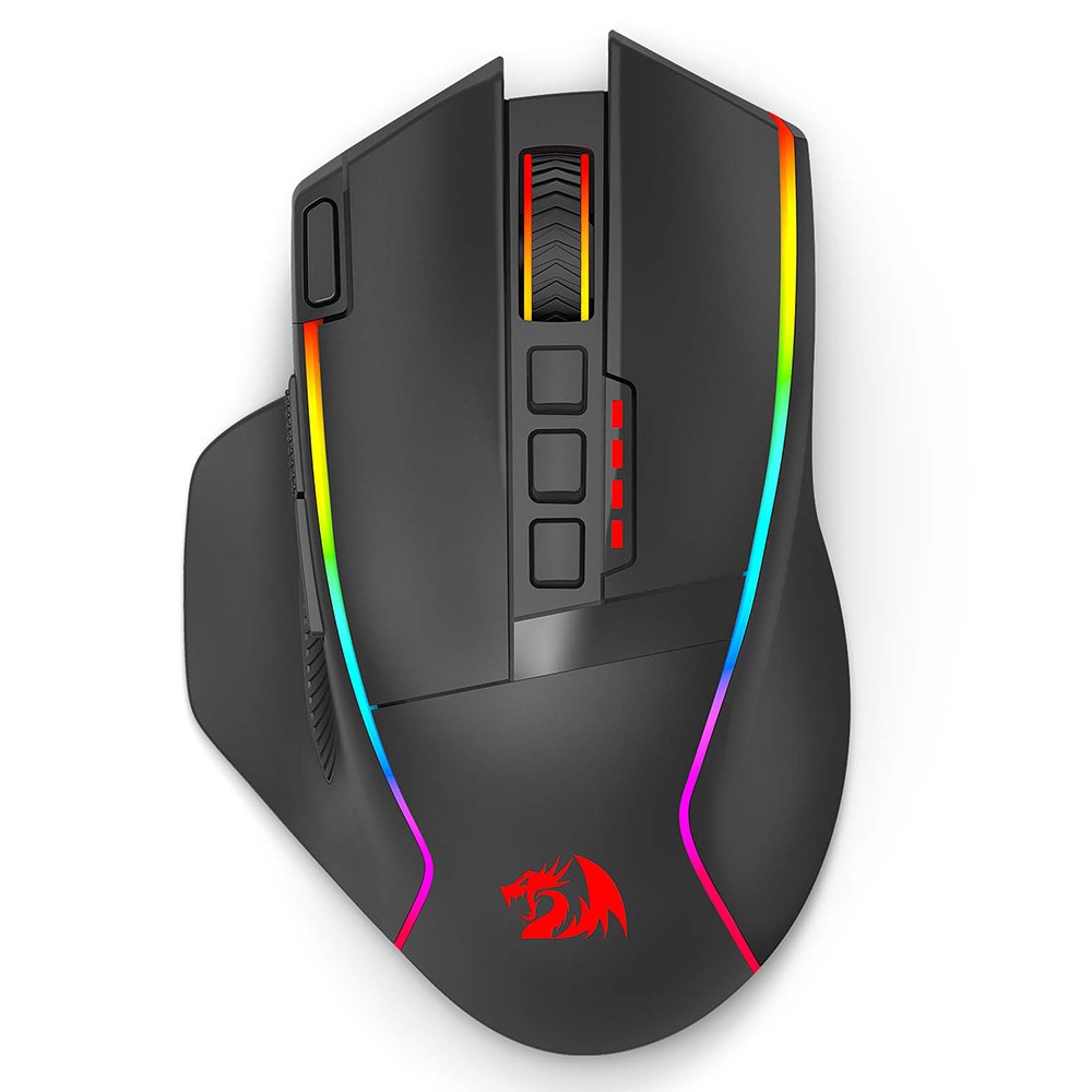 

Redragon M915RGB-WL 2.4G Wireless/Wired Dual Modes Gaming Mouse 16000 DPI with Rapid Fire Buttons - Black