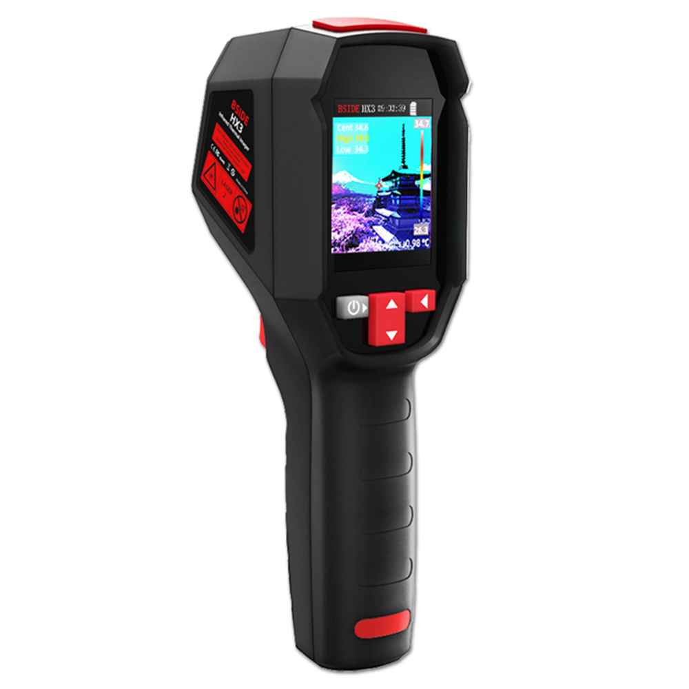 

BSIDE HX3 Infrared Thermal Imaging Camera, 2.4-inch TFT LCD, 240 x 240 Resolution, -20°C to 550°C Tempearture Range, for Home Inspection HVAC Electrical