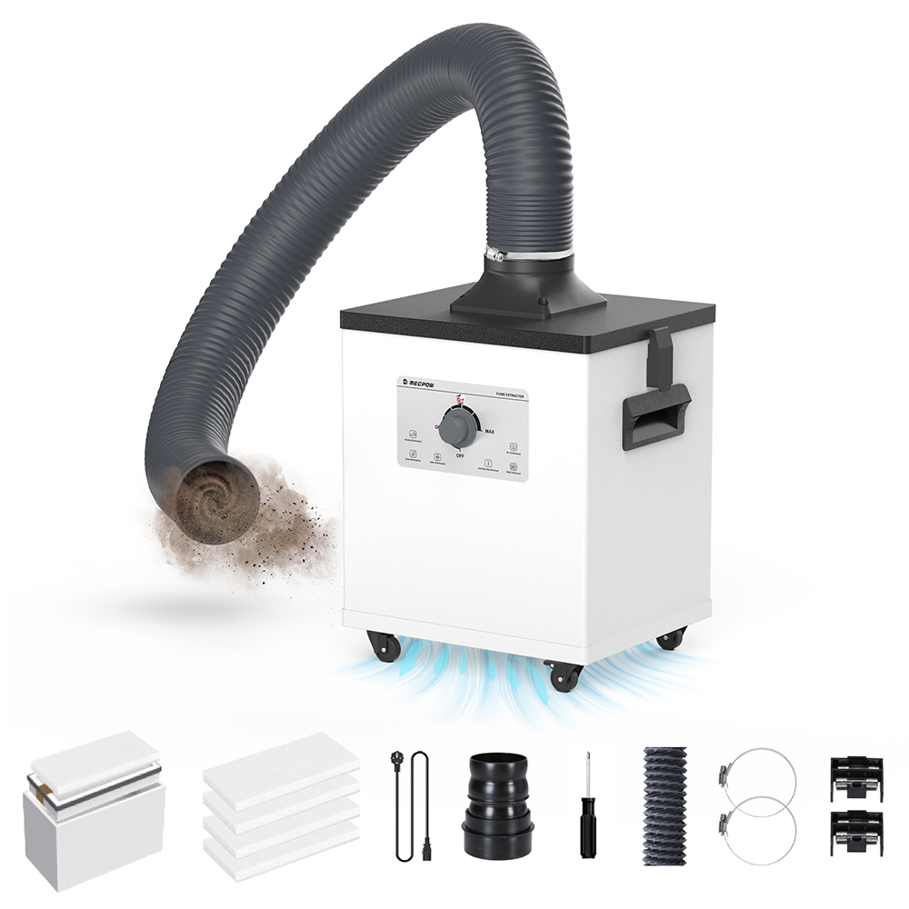 

Mecpow P150 150W Fume Extractor with 3-Stage Filtration