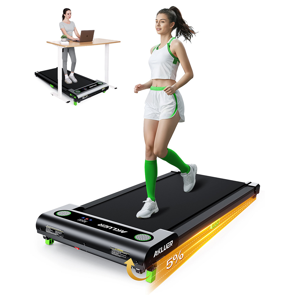 

Akluer 480L-A Walking Pad with Incline, 2.5HP Under Desk Treadmill with Remote Control, LED Display, 330lbs Max Capacity